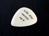 Will you marry me? - Guitar Pick Wedding Proposal