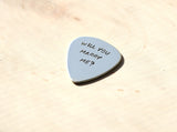 Will you marry me? - Guitar Pick Wedding Proposal