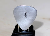 Guitar pick handmade in aluminum for some serious picking