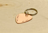 I Pick You to Infinity Copper Guitar Pick Keychain