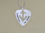 Refuse to sink guitar pick necklace