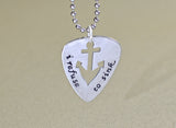 Refuse to sink guitar pick necklace