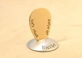 Let's Pluck All Night Bronze Teardrop Guitar Pick