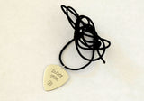 Lucky Pick Sterling Silver Guitar Pick Necklace