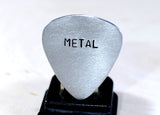 Guitar Pick Handmade from Aluminum for a Metal Head