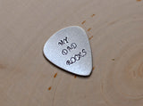 Guitar Pick My Dad Rocks Handmade from Aluminum for Fathers Day