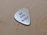 Guitar Pick My Dad Rocks Handmade from Aluminum for Fathers Day