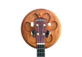 Guitar wall hanger handcrafted in hardwood with paw print design