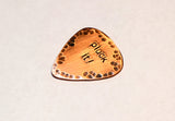 Pluck It Rustic Copper Guitar Pick