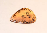 Pluck It Rustic Copper Guitar Pick