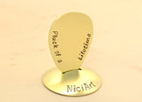 Pluck of a Life Time Brass Teardrop Guitar Pick