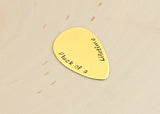 Pluck of a Life Time Brass Teardrop Guitar Pick