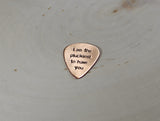 Copper guitar pick I am the pluckiest to have you