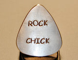 Guitar Pick for the Rock Chick Handmade from Aluminum