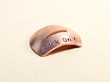 Copper guitar pick stand rock on edition