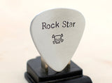 Guitar Pick for a Rock Star Handmade in Aluminum
