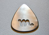 Aluminum Guitar Pick Handmade with Personalized Zodiac Sign