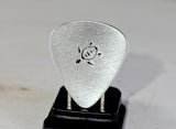 Sea turtle guitar pick handmade in aluminum