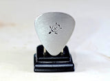 Sea turtle guitar pick handmade in aluminum