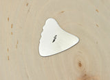 Shark Fin Aluminum Guitar Pick with Lightening Bolt