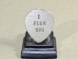 I pick you teardrop aluminum guitar pick