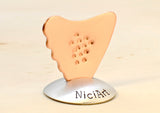 Copper Shark Fin Guitar Pick with Non-Slip Surface