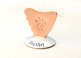 Copper Shark Fin Guitar Pick with Non-Slip Surface