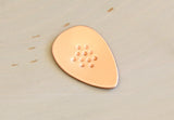 Copper Teardrop Jazz Guitar with Non-Slip Surface