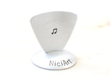 Aluminum Bass Triangular Guitar Pick with Musical Inspiration