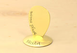 Teardrop Brass Wanna Pluck Guitar Pick for One Jazzy Pluck
