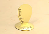 Teardrop Brass Wanna Pluck Guitar Pick for One Jazzy Pluck