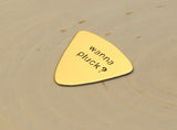Wanna Pluck Triangular Bronze Guitar Pick
