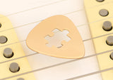 Puzzle Guitar Pick in Bronze for the Baffled Guitarist