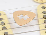 Puzzle Guitar Pick in Bronze for the Baffled Guitarist