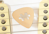 Puzzle Guitar Pick in Bronze for the Baffled Guitarist