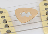 Puzzle Guitar Pick in Bronze for the Baffled Guitarist
