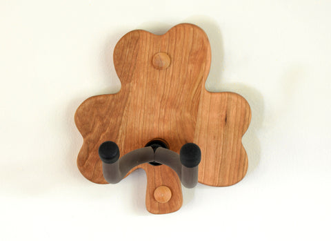 Shamrock Cherry Wood Guitar Wall Hanger