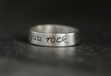 You Rock Inspirational Sterling Silver Ring